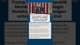 Pukulan Telak bagi Trump seusai 4 Republikan Membelot, Trump Gagal Pertahankan Kewenangan Bom Iran