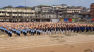 Drill Display by Hr. Sec. Girls of St. Mary's Higher Secondary School, Shillong