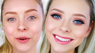 GRWM Peachy Makeup Look