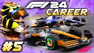 F1 24 CAREER MODE Part 5: Sprint Pitstop GAMBLE PAYS OFF! What Did We Just Do!!!