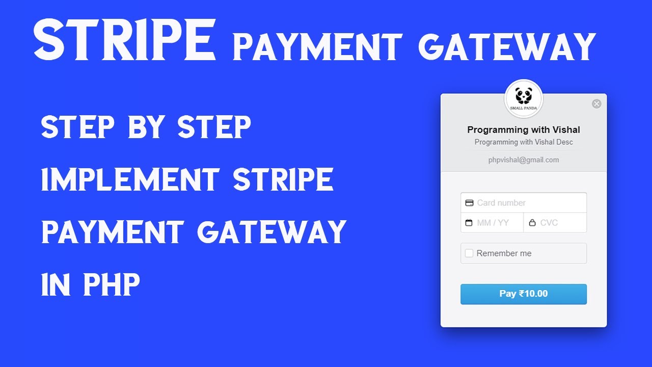 Step By Step Implement Stripe Payment Gateway In PHP