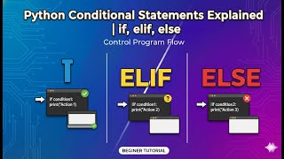 Python Conditional Statements Explained | if, elif, else (Beginner Tutorial)