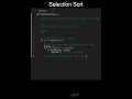 Selection Sort Code in Python | Sorting Algorithms | Python Coding Tutorial | Python Code Interview