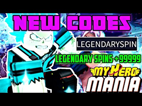 ALL NEW *LEGENDARY SPINS* CODES in MY HERO MANIA CODES! NOVEMBER (Roblox My Hero Mania Codes) (2023)