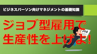 メンバーシップ型雇用 VS ジョブ型雇用