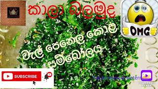 How to make a vine pineal gland /වැල් පෙනෙල කැද වෙනුවට සම්‍බෝලයක රස විදිමු