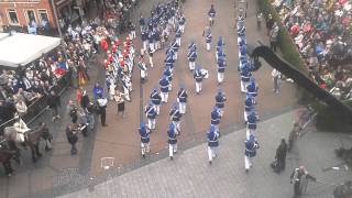 Schützenfest Neuss 2014 Aufmarsch zur Parade Tambourcorps Rheinklänge 1909