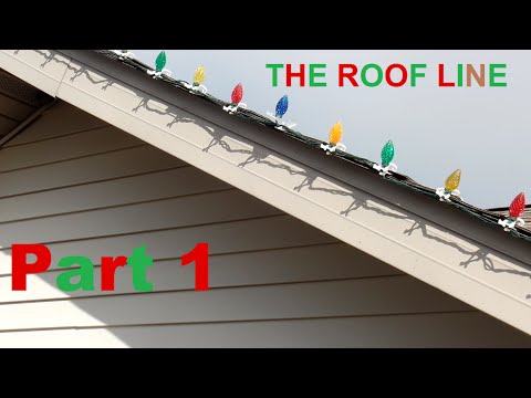 The Easy Way To Hang Outdoor Christmas Lights Holiday Light Roof Clips Putting Up Christmas Lights Part 1 Roof Line