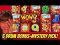 OMG! RARE 5 DRUMS BONUS-BIG WIN