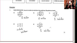 8-Nombre de solutions d'un système d'équations (et cas particuliers)