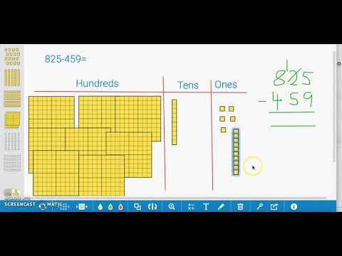 How To Subtract Using The Column Method (with Exchanging In 2 Columns ...