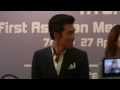 hd fancam 130427 hyunbin arrival at bugis open press conference