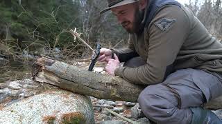 winter bushcraft v teepee