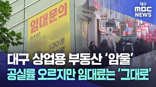 대구 상업용 부동산 '암울' 공실률 오르지만 임대료는 '그대로' | 대구MBC뉴스