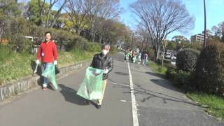 がんばろう愛知・第１回道路清掃活動