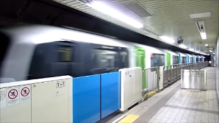 迫力満点!!飛ばし過ぎ?!【東京モノレール　空港快速】驚きの高速で駅をビューン通過！！Tokyo Monorail running at high speed !! from Airport