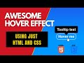 Create a Button with Tooltip on Hover Using HTML, CSS, and JavaScript