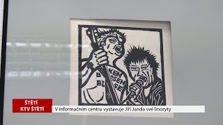 ŠTĚTÍ: V informačním centru vystavuje Jíří Janda své linoryty