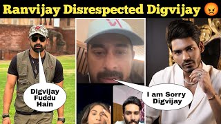 Ranvijay On Digvijay Rathee Live | Ranvijay Singha Trolled Digvijay Rathee | Roadies Double Cross |