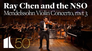 Ray Chen \u0026 the NSO - Mendelssohn Violin Concerto, mvt 3 | The Kennedy Center at 50