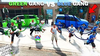 Shinchan Green Gang VS Franklin Blue Gang Ultimate Strongest Challenge In GTA 5!