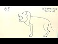 how to draw a angry lion from number 53 how to make a lion drawing step by step