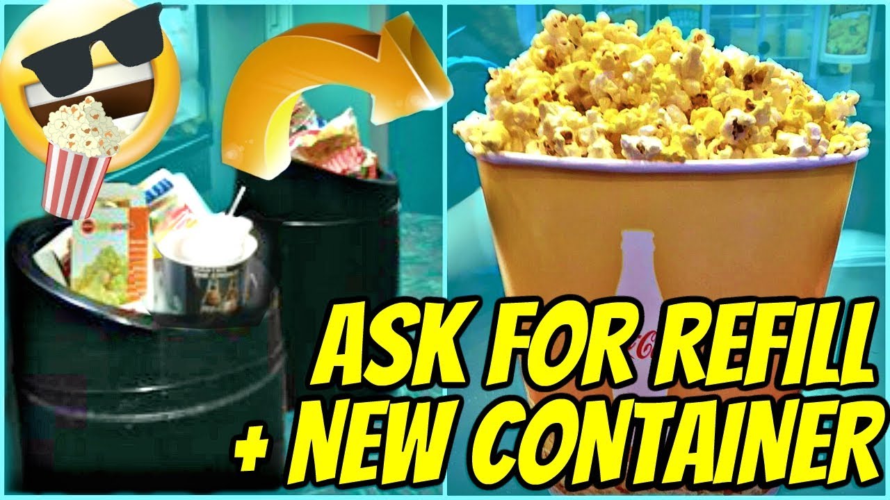 POPCORN Refill HACK At The MOVIE THEATER (LIFE HACK) - YouTube