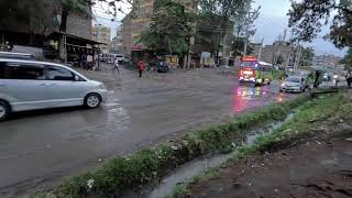 Driving in Nairobi City to Umoja Estate After Heavy Downpour