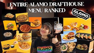 ENTIRE ALAMO DRAFTHOUSE MENU RANKED (best movie theater to exist)