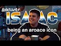 Isaac being an aroace icon