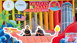 Penang International Dragon Boat Regatta 2024 | Straits Quay Marina | Malaysia🇲🇾 #dragonboatfestival