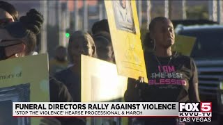 Funeral directors hold Stop the Violence procession in Las Vegas