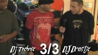 DJ Technic VS. Untouchable DJ Drastic (Crazy Al Cayne TV • Hip Hop Trivia)