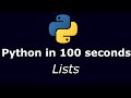 Python Tutorial for Absolute Beginners - #2 Lists (fast pace)