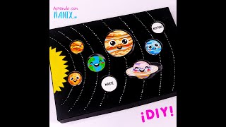 Que fácil es aprender El Sistema Solar así... 🌎🪐☀️ ¡DIY!