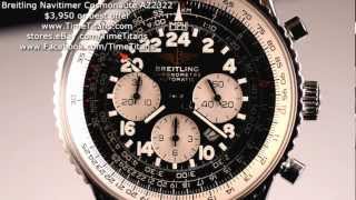 Breitling Navitimer Cosmonaute 24 Hour Dial A22322 Flyback B22 COSC Automatic Chronometer 41.5MM