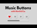 Design Neumorphism Music buttons with HTML and CSS | Easy Steps | By Code