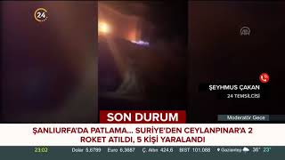 Suriye'den Ceylanpınar'a 2 roket atıldı