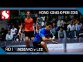 Squash: Hong Kong 2015 - Men's Rd 1 Highlights: Mosaad v Lee