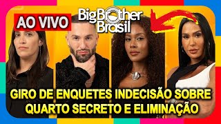 🟧 BBB 25: Giro de enquetes aponta indecisão do público no 3º paredão #BBB25 AO VIVO