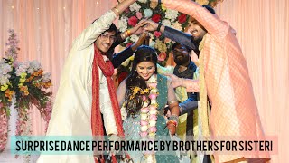 Taaron ka chamakta gehna ho | Surprise Dance Performance by Brothers for Sister |