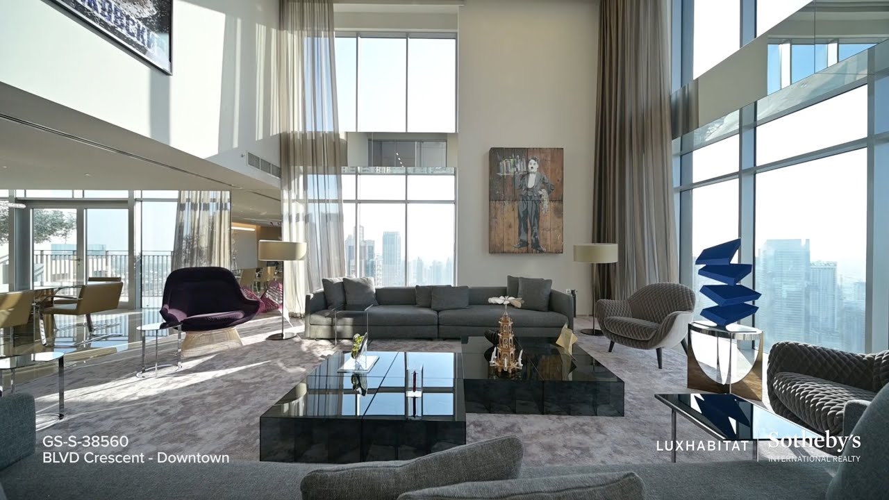 Incredible Luxury Penthouse With Panoramic Sea Views In Downtown Dubai ...