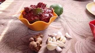 Mango Ginger Garlic Pickle | Varieties of Mango Pickle | Easy Chutneys