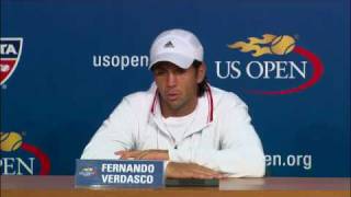 2009 US Open Press Conferences: F. Verdasco (Third Round)