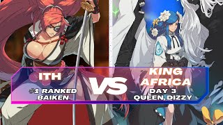 GGST ▰ ITH (#1 Ranked Baiken) vs KingAfrica4 (Day 3 Queen Dizzy) Guilty Gear Strive Matchup