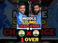 ASHWIN 🆚 JADEJA | Only middle stump challenge #shorts