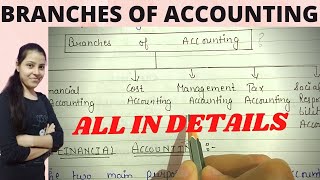 Branches Of Accounting| Difference b/w financial accounting,cost accounting andmanagement accounting