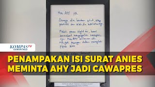 Partai Demokrat Bongkar Surat Anies Baswedan yang Meminta AHY Jadi Cawapres