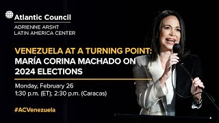 Venezuela at a turning point: María Corina Machado on 2024 elections