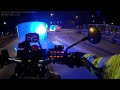 motorcycle police chase stolen van in malmoe sweden. crazy driver busted